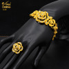 ANIID Nigeria Dubai Gold Color Jewelry Sets African Bridal Wedding Party Gifts for Women Bracelet Necklace Earrings Ring Set