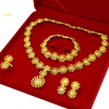 ANIID Dubai 24K Gold Plated Flower Bridal Jewelry Set African Indian Wedding Necklace Sets For Women Party Accessories Gifts