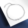 TBCYD 0.87CT D Color Moissanite Tennis Bracelet For Women S925 Silver Round Bubble Lab Diamond Hand Chain Charm Fine Jewelry