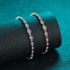 TBCYD 0.87CT D Color Moissanite Tennis Bracelet For Women S925 Silver Round Bubble Lab Diamond Hand Chain Charm Fine Jewelry