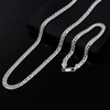Hot new fine 925 sterling Silver 6MM geometric chain man bracelets neckalces for women fashion Party wedding jewelry sets gifts