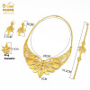 ANIID New Dubai Jewelry Sets Butterfly Bridal 24k Gold Plated Nigerian Necklace Bracelet Earring Indian Jewellery Wedding