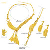 XUHUANG Dubai Indian Luxury Gold Color 24k Jewelry Set For Women Arican Bridal Copper Necklace Sets Wedding Jewellery Gifts New