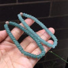 Jade a Goods Old Material Blue Water Ice Transparent Moisturizing Abacus Beads Bracelet for Women