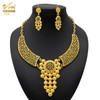 ANIID African 24k Gold Color Jewelry Set With Pendant For Women Indian Bridal Ethiopia Necklace&Earrings Sets Dubai Party Gifts