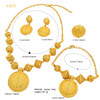 ANIID Africa Luxury Round Ball Jewelry Sets For Lady Bridal Party 24k Gold Color Necklace Set Indian Nigerian Wedding Gifts New