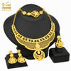 ANIID Dubai Jewelry Woman Set Gold Plated African Wedding Jewellery Set Bridal Flower Elegant Womens Necklaces With Gift Box