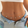 Punk Star Sequins Charm Sexy Body Waist Chains Women Creative Multi Layer Belly Belt Chain Summer Bikini Beach Jewelry