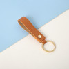 8 Colors PU Leather Keychain Business Gift Leather Key Chain Men Women Car Key Strap Waist Wallet KeyChains Keyrings
