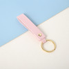 8 Colors PU Leather Keychain Business Gift Leather Key Chain Men Women Car Key Strap Waist Wallet KeyChains Keyrings