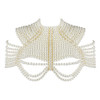 Sexy Body Jewelry Chest Chain Simulated Pearl Waistcoat Three Point Thong Underwear Chain Sling Bra Chain Bikini Waist Chain