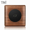 T&i Wood Switch Socket, 86 Wall Panel, 1 Gang 2 Gangs 3 Gangs 4 Gangs 1/2 Way, Eu Ru Fr Socket Power Outlet, 86x86mm, Embedded