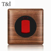 T&i Wood Switch Socket, 86 Wall Panel, 1 Gang 2 Gangs 3 Gangs 4 Gangs 1/2 Way, Eu Ru Fr Socket Power Outlet, 86x86mm, Embedded