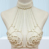 Pearl Sexy Beaded Collar Body Chain Jewelry Shoulder Bikinis Waist Chain Bra Body Chains For Women Waist Hain Wedding Dress