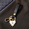 Heart Turkey Evil Eye PU Leather Keychain Keyring Women Men Blue Eye Bag Car Airpods Box Key Strap Waist Wallet Charm Jewelry