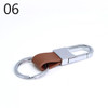 1pc Genuine Leather Keychain Business Gift Metal Key Chain Men Women Car Key Strap Waist Wallet KeyChains Keyrings