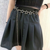 Star Metal Waist Chain Women's Belt Y2k Dress Short Skirt Cute Japanese Style Personality Chain Belt Student Dress Waist Belt