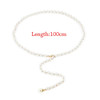 Pearl Waistband White Waist Chain All-match Pearl Pendant Belt for Women