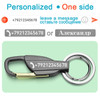 Personalized Lettering Keychain Men Key Chain Key Ring Waist Hanged Key Holder For Car Plate Number Logo Anti-lost Keyring K372B