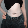 Fashion Simple Double Layer Bead Chain Ladies Waist Belly Chain Belly Belt Chain Fashion Body Jewelry Spring Summer Gifts