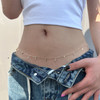 Sexy Body Jewelry Vintage Aesthetic Belly Chain Thin Beads Link Body Chain Waist Chain Belt Y2K Streetwear Summer Women Fashion