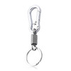 1/3pcs Retractable Spring Key Chain Stainless Steel Gourd Buckle Carabiner Keychain Waist Belt Clip Keyring Anti-lost Buckle