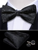 Formal Balck Silk Cummerbund For Men Classic Paisley Jacquard Bow Tie Set New Tuxedo Suit Accessorie Wedding Party Barry.Wang