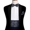 Formal Balck Silk Cummerbund For Men Classic Paisley Jacquard Bow Tie Set New Tuxedo Suit Accessorie Wedding Party Barry.Wang