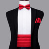 Hi-Tie Luxury Designer Solid Green Cummerbund Bow tie Set Formal Tuxedo Corset Elastic Belt for Men Wedding Cummerbunds