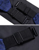 Formal Blue Paisley Cummerbund Men Classic Silk Jacquard Pocket Square Cufflinks Sets Business Wedding Party Barry.Wang Designer