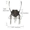 Gothic Punk Faux Leather Wide Corset Belt Slimming Body Belt Three Lace-Up Bandage Women Suspender Belt Waist Belt Cummerbunds