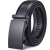 Men's Leather Ratchet Belt Dress with Slide Click Automatic Buckle Plus Size Luxury Ceinture