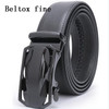 Men's Leather Ratchet Belt Dress with Slide Click Automatic Buckle Plus Size Luxury Ceinture