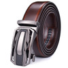 Men's Leather Ratchet Belt Dress with Slide Click Automatic Buckle Plus Size Luxury Ceinture