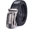 Men's Leather Ratchet Belt Dress with Slide Click Automatic Buckle Plus Size Luxury Ceinture