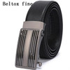 Men's Leather Ratchet Belt Dress with Slide Click Automatic Buckle Plus Size Luxury Ceinture
