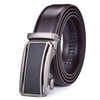 Men's Leather Ratchet Belt Dress with Slide Click Automatic Buckle Plus Size Luxury Ceinture