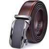 Men's Leather Ratchet Belt Dress with Slide Click Automatic Buckle Plus Size Luxury Ceinture