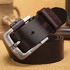 Men High Quality Belt 100% Genuine Leather Designer Brand Luxury Male Waist Strap Fashion Vintage Cowskin Jeans Pin Buckle Belts