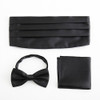 Men‘s Formal Party Wedding Cummerbund Sets Bow Tie Pocket Square Tuxedo Cummerbunds Belt