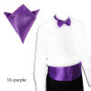 Men‘s Formal Party Wedding Cummerbund Sets Bow Tie Pocket Square Tuxedo Cummerbunds Belt