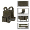 KRYDEX FCPC V5 Tactical Vest Plate Carrier Cummerbund KTAR Front Mag Flap Panel Backpack Hunting Airsoft Combat Vest