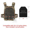 KRYDEX FCPC V5 Tactical Vest Plate Carrier Cummerbund KTAR Front Mag Flap Panel Backpack Hunting Airsoft Combat Vest