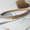 Fashion Pu Leather Belt For Women Designer Metal Buckle Waist Strap Female Jeans Dress Trouser All-match Decorative Waistband