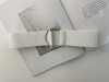 Belts for Women Black Simple Waist Elastic Ladies Band Round Buckle Decoration Coat Sweater Fashion Dress Rice White