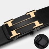 2023 Casual Famous Width 3.4cm Brand Belt Men Top Quality Genuine Leather Belts for Men Luxury Strap Male Metal Automatic Buckle