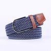 Unisex Elastic Fabric Woven Casual Women Belt Belt Pin Buckle Expandable Braided Stretch Canvas Stylish Leisure Belts for Men