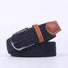 Unisex Elastic Fabric Woven Casual Women Belt Belt Pin Buckle Expandable Braided Stretch Canvas Stylish Leisure Belts for Men