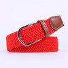 Unisex Elastic Fabric Woven Casual Women Belt Belt Pin Buckle Expandable Braided Stretch Canvas Stylish Leisure Belts for Men