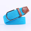 Unisex Elastic Fabric Woven Casual Women Belt Belt Pin Buckle Expandable Braided Stretch Canvas Stylish Leisure Belts for Men